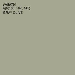 #A5A791 - Gray Olive Color Image